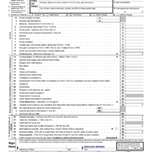 Form 1120 & 5472